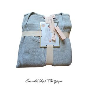 Victoria's Secret Signature Thermal Pajama Set gray M Long Sleeve. Free shipping